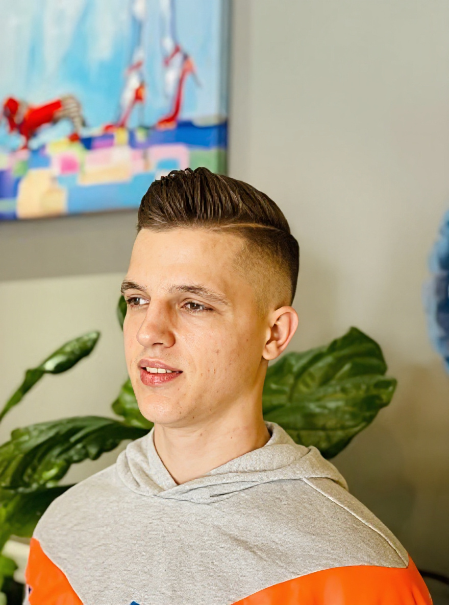 Hard-part fade, styled